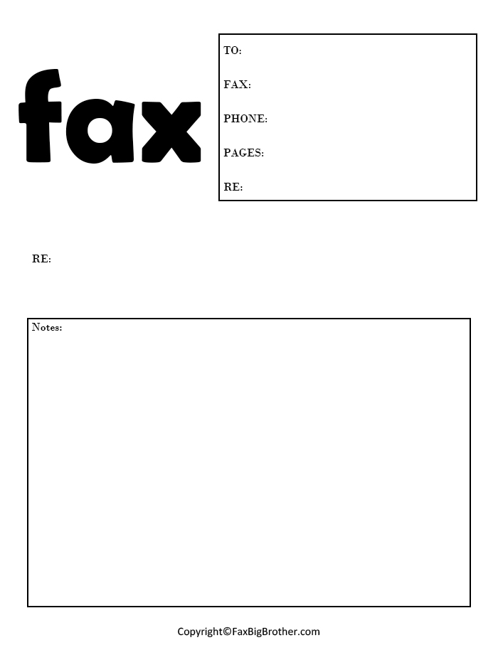  Blank Fax Cover Sheet Download